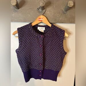 Vintage Le Chateau sweater vest